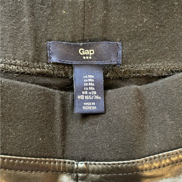 Gap Faux leather front leggings Black size M - Picture 5 of 5